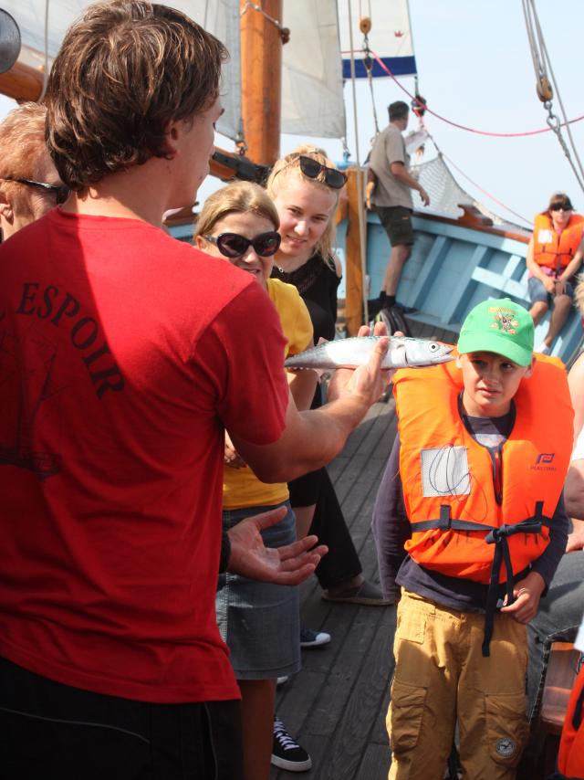 Zeetocht in een oude zeilboot
