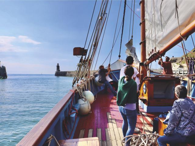 Uitje op zee in een oude zeilboot met Fécamp au gré des vents
