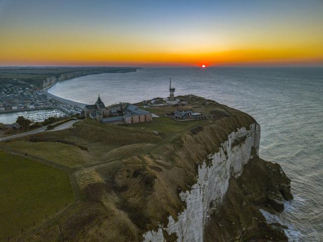 Cap Fagnet - coucher de soleil